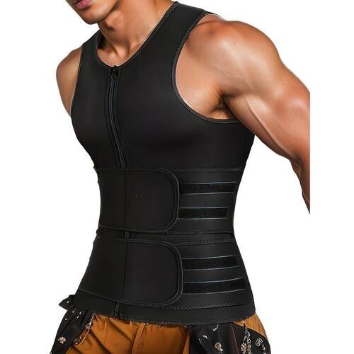 I 17486 Men's Double Row Shaping Vest 士塑身背心