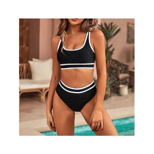 F 64042 Women's Solid Color Bikini 女士比基尼