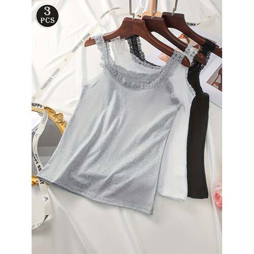 I 13973 Lace Camisole Summer Elastic 蕾丝吊带背心