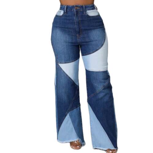 H 76711 High-waist stretch denim pants 腰弹力大码牛仔裤