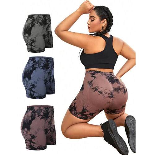 R 95884 Tie Dye Yoga Shorts 扎染瑜伽短裤
