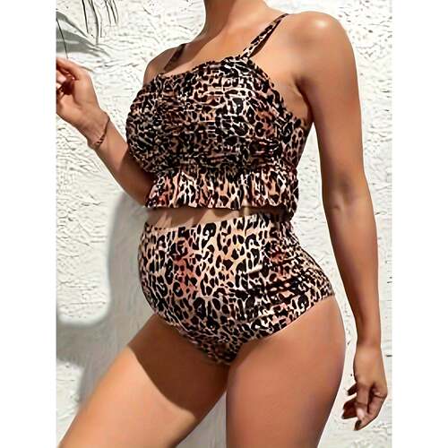 E 63520  Maternity Floral Swimsuit 孕妇泳装