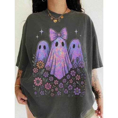 H 43128 Halloween Horror Movie T-Shirt 万圣节T恤