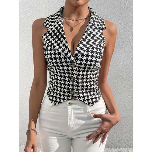 H 89268 Sexy Halter Knit Crop Top 性感针织吊带