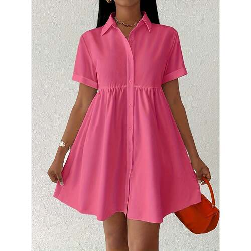 H 44191 Fashionable Loose Dress Short Skirt 时尚休闲连衣裙