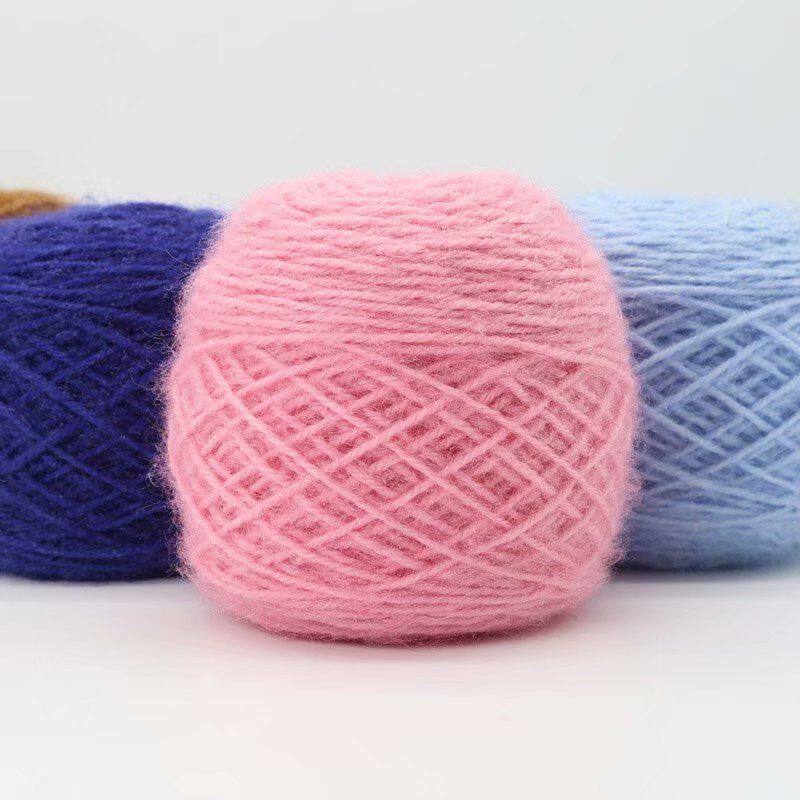 手套挂脖绳子大团松鼠绒3两毛线亮丝线中粗针织帽子diy手工围巾手