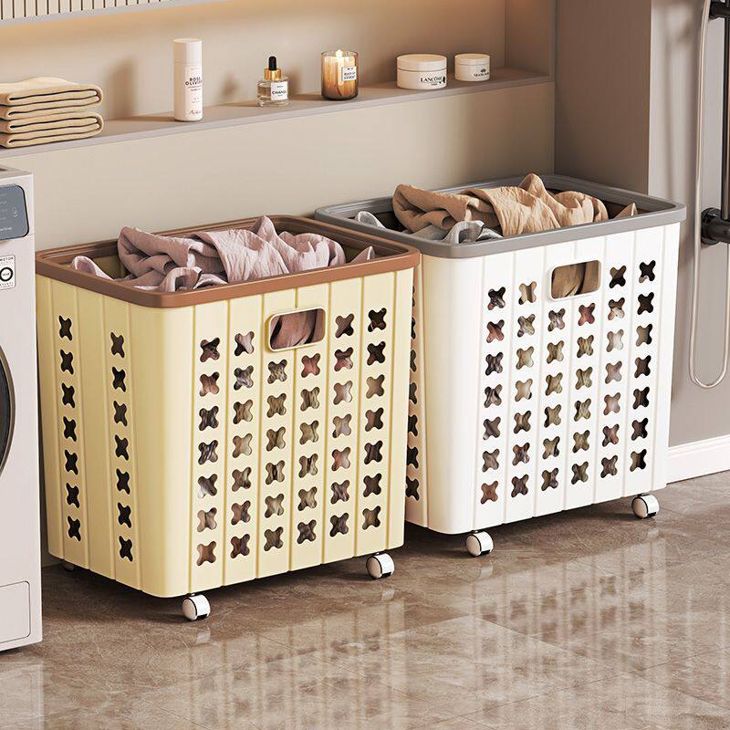 脏衣服收纳筐高级感脏衣篓可折叠家用卫生间浴室高颜值大容量洗衣