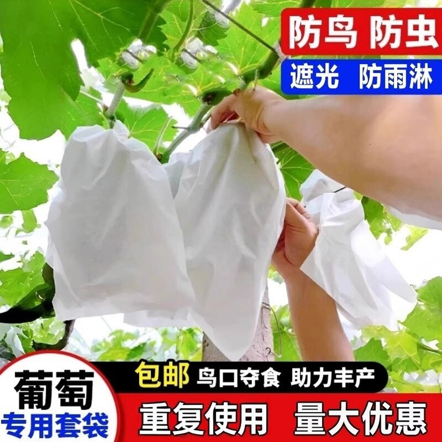葡萄专用套袋纸袋防水袋子保护袋防虫防鸟果子果树果实袋阳光玫瑰