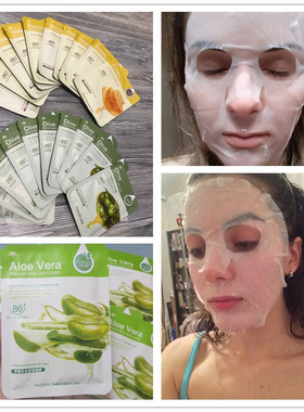 20PCS Face Mask Sheet Aloe Honey Olives 蓝莓芦荟面膜20片