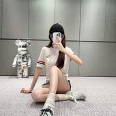 赠退货宝 百搭夏季 TUMA TB圆领小狗刺绣短袖 T恤修身 款 透气针织衫