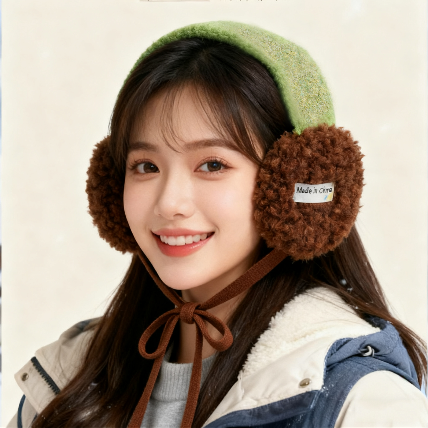 毛线耳罩女冬季2025新款防风防寒保暖川西新疆旅游可爱韩系耳暖