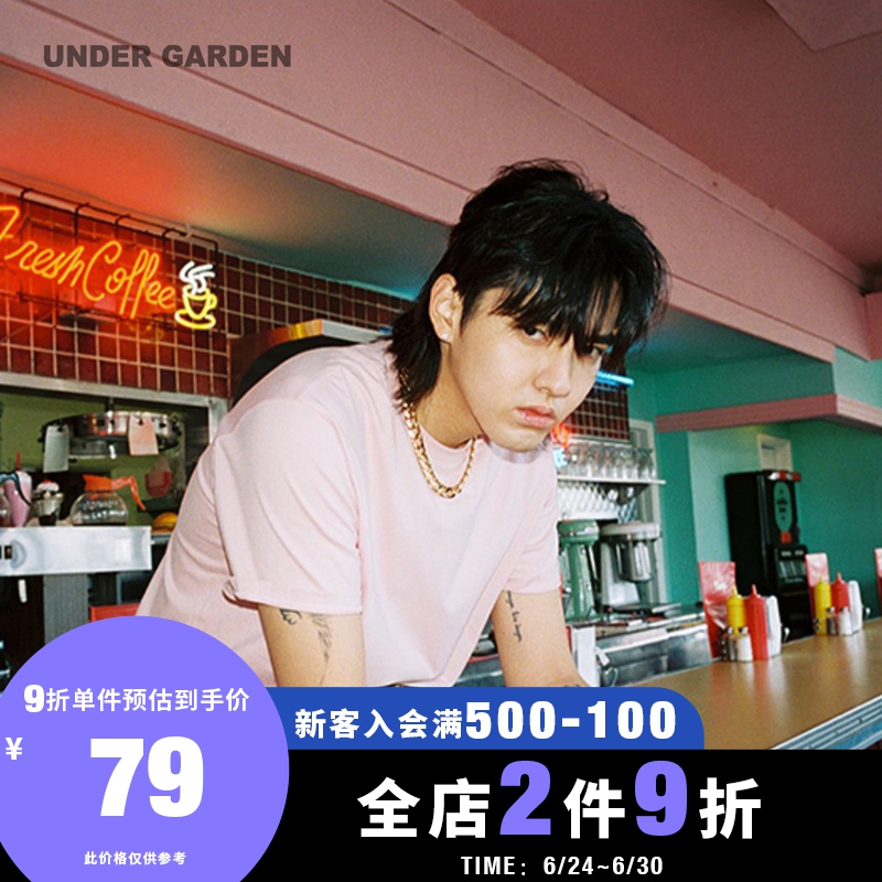 短袖T恤吴亦凡同款UNDER GARDEN情侣款男女春季新基础1116XAC