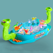 双人对战恐龙游戏儿童弹射对打弹珠桌面亲子互动儿童益智玩具男孩