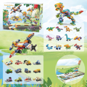 倒数盲盒抽奖撕纸洞洞乐玩具小学生拼装 恐龙积木六一礼物儿童戳戳