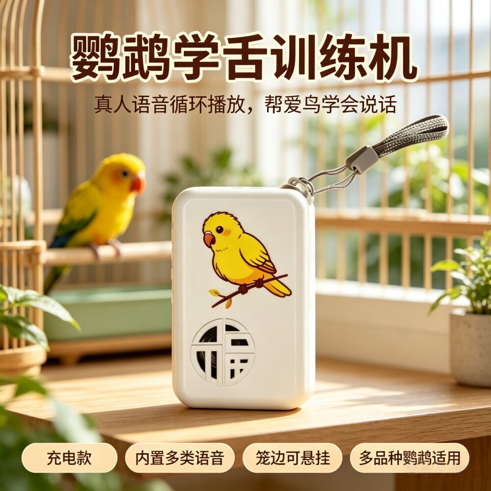 宠帮仕鸟用学习机复读放音教话