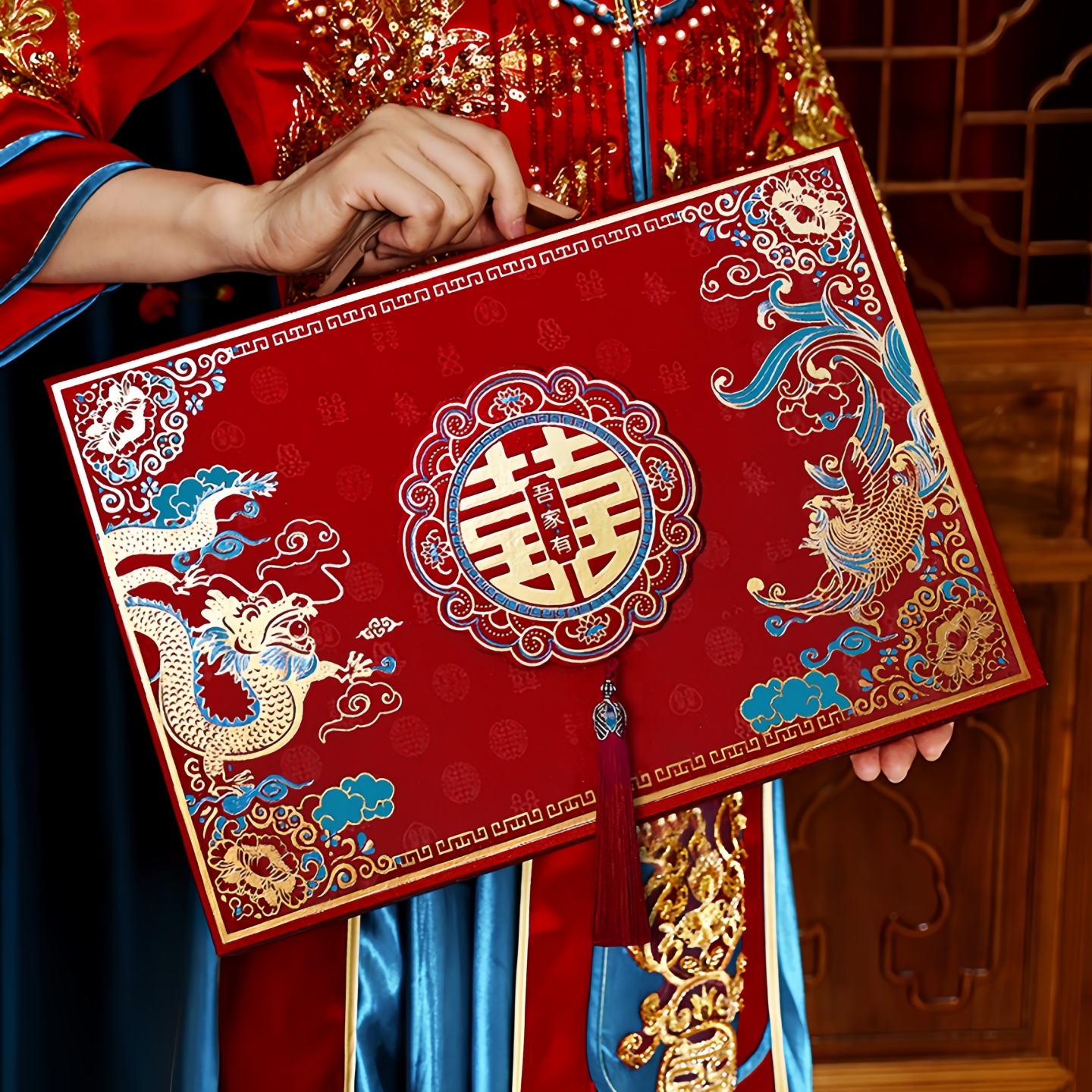 彩礼钱盒子订婚礼金盒