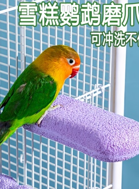 鸟类稳固站百搭专用磨牙棒站立鹦鹉玩具杆训练加厚美观磨爪多功能