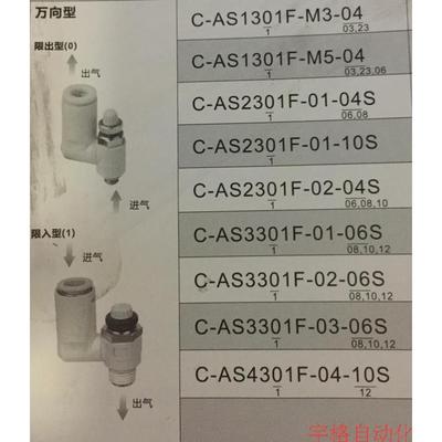 正品CKT万向型C-AS3301F\AS4301F-01-02-03-04-06S-08S-10S-12S