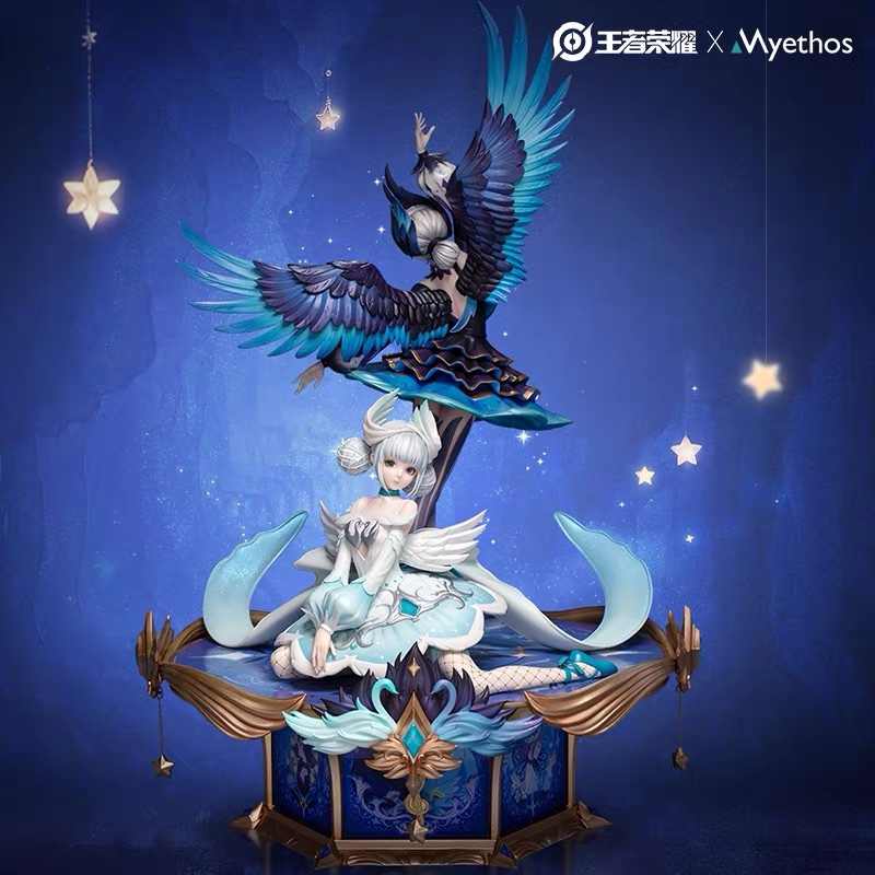 王者荣耀官方正品 Myethos镜叔小乔天鹅之梦典藏手办摆件模型玩具