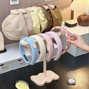 发箍放置架木质发箍收纳神器桌面儿童小女孩发圈发饰手串帽子展示