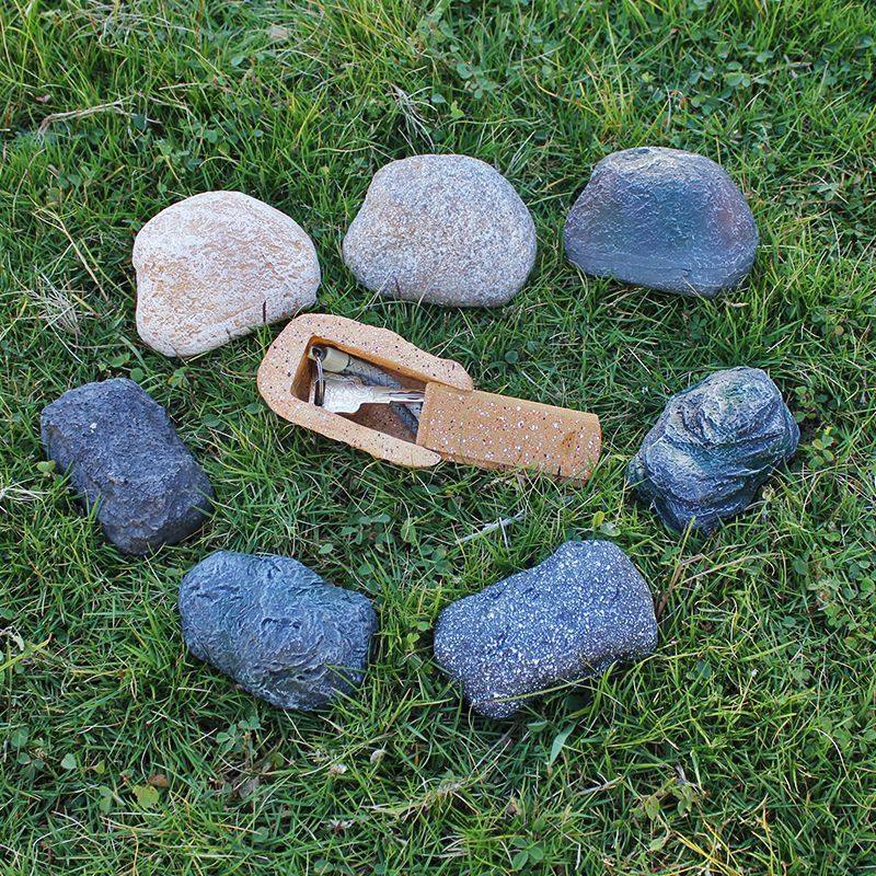 门口藏钥匙神器新款创意门口钥匙收纳盒庭院仿真石头摆件玄关钥匙,家居饰品,落地摆件,淘宝优惠券,粉丝福利购,淘宝优惠卷