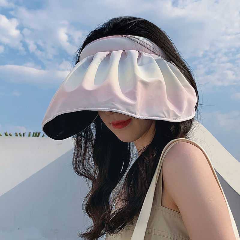 漏顶遮阳帽夏季防晒帽女u