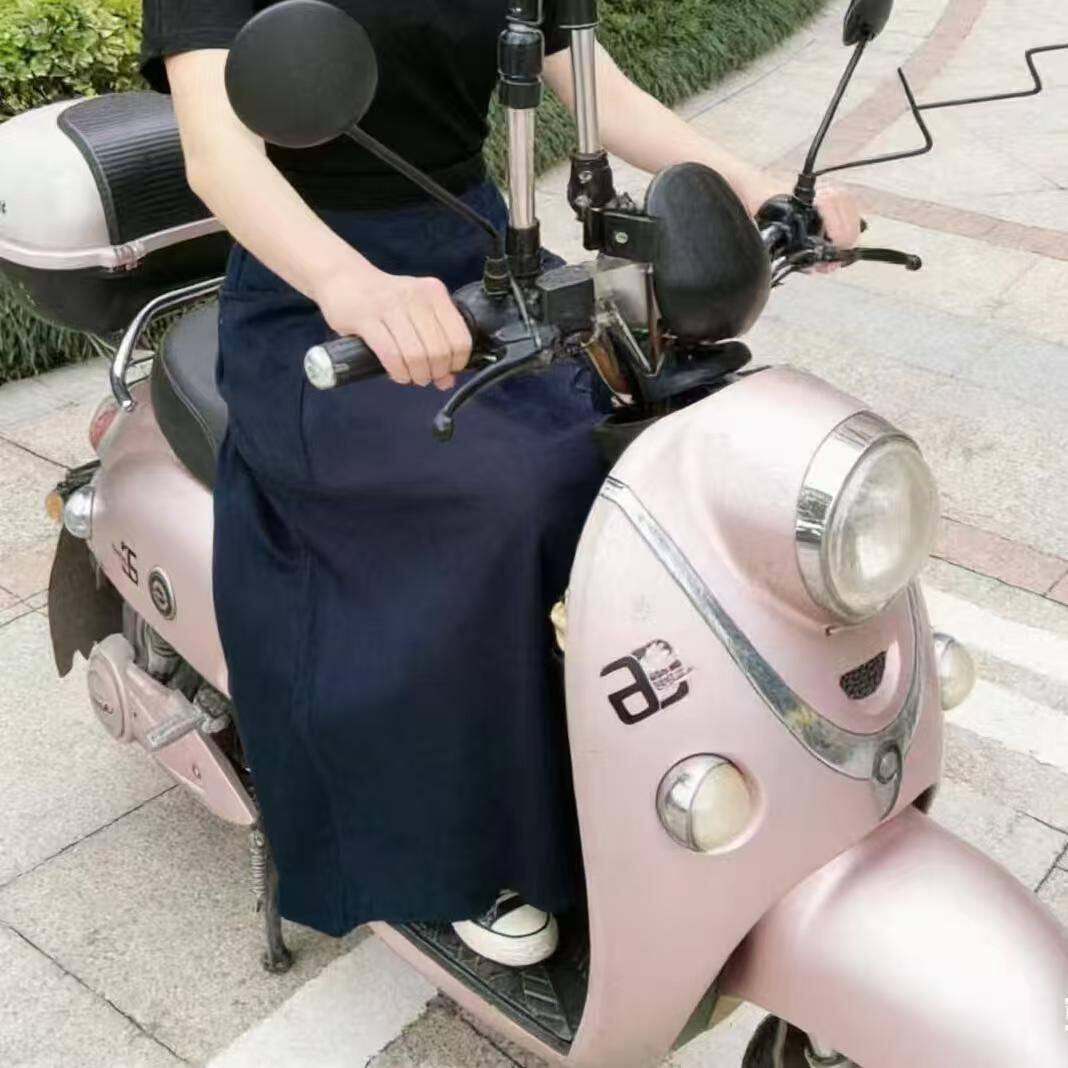 防晒遮腿神器电动车裙防