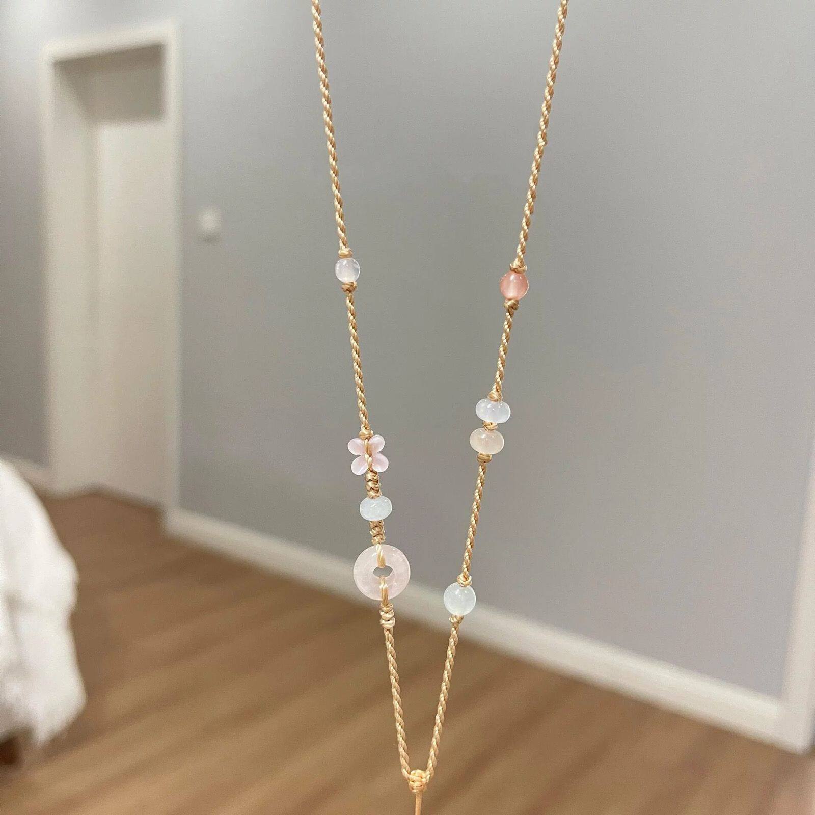 项链编织绳半成品可穿吊