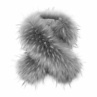 羽绒服帽子上的毛领热销皮草毛领子羽绒服狐狸毛帽条单买超大仿貉