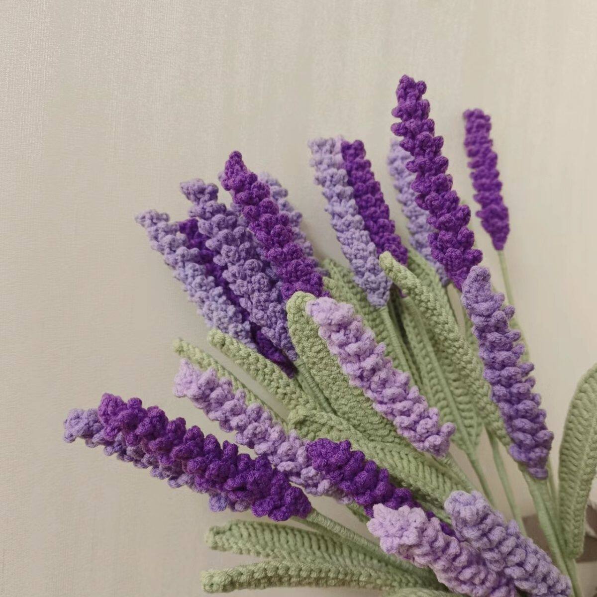 微钩材料包薰衣草花束长