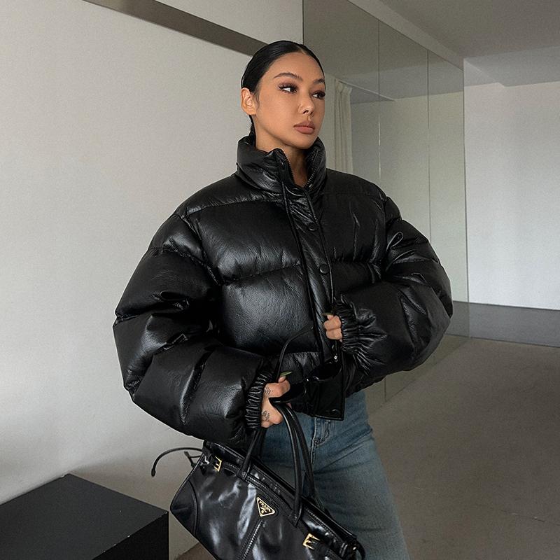 短款美式复古宽松新疆棉