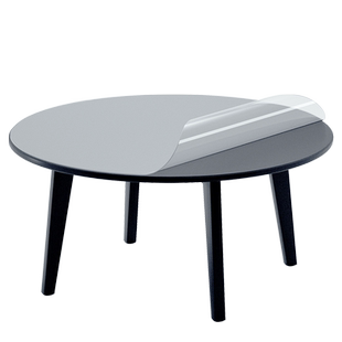 定制透明tpu餐桌垫圆桌桌布防水防油防烫免洗软玻璃圆形水晶板厚