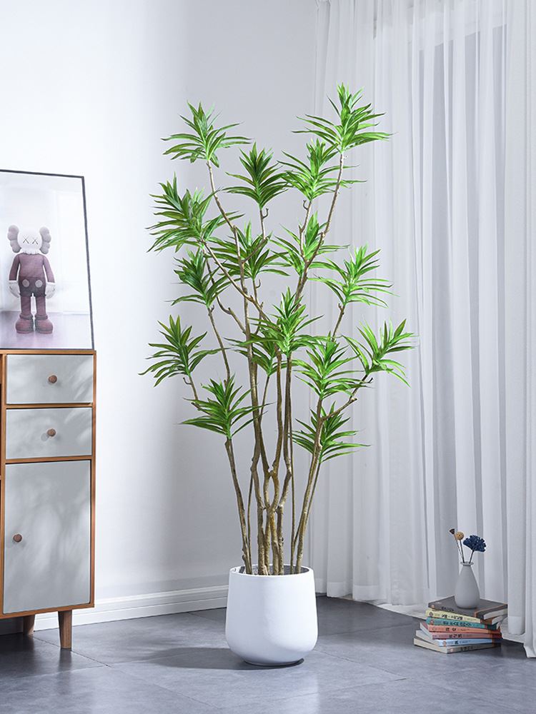 北欧风仿真绿植百合竹门店客厅布景服装店摆放装饰仿生盆栽