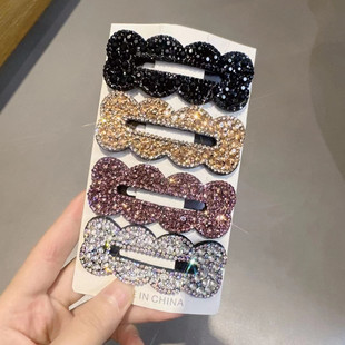 爪夹子头饰发夹韩版韩版闪闪编发后脑勺发夹网红简约BB夹百搭气质