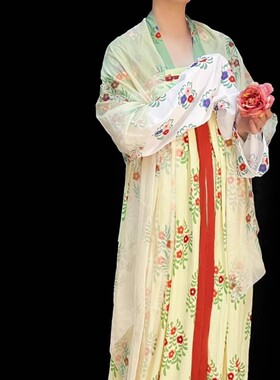 青泠谷复原唐代壁画都督夫人衫裙