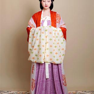 【青泠谷】新品原创汉服晚唐五代赵逸公墓壁画服饰复原紫色