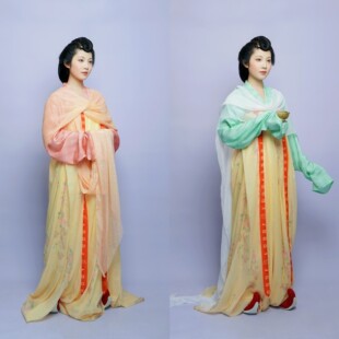 青泠谷原创唐制汉服套装女复原风汉服盛唐衫裙