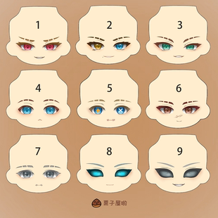 第五人格  头壳水贴脸 手办 GSC ob11脸壳 粘土人 bjd