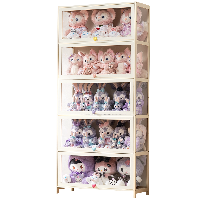 手办展示柜吧唧亚克力展示架非玻璃产品货架模型玩具玩偶陈列柜子