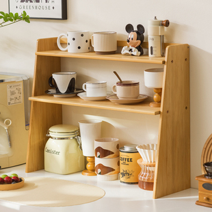 水杯子收纳置物架厨房客厅桌面水吧台面整理架餐边柜咖啡杯茶杯架