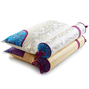 金裕蔓颈椎枕荞麦决明子颈椎枕头圆单人睡觉专用圆柱糖果形护颈枕