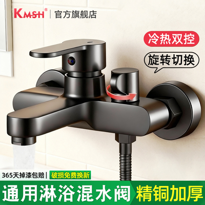 酒店民宿公寓出租房冷热精铜混水阀淋浴花洒套装水龙头浴室双开关
