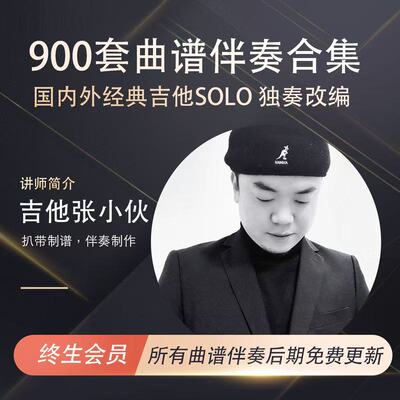 900套主音吉他SOLO曲谱伴奏合集