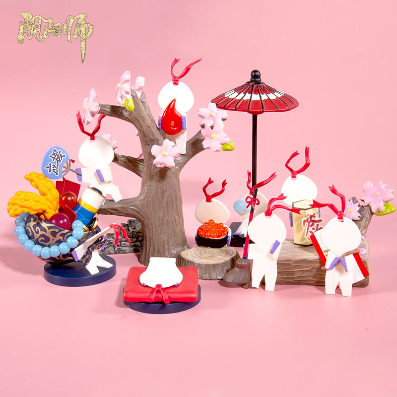 onmyoji阴阳师小纸人盒蛋yys秘宝小纸人网易游戏周边手办可爱摆件