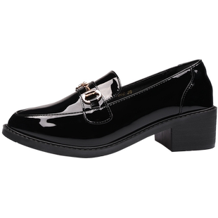 真皮高跟英伦风小皮鞋女鞋子2025春秋新款爆款乐福鞋豆豆休闲单鞋