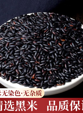 当季新黑米农家自产东北黑米新米黑米五谷杂粮粗粮煮粥黑米粥黑米