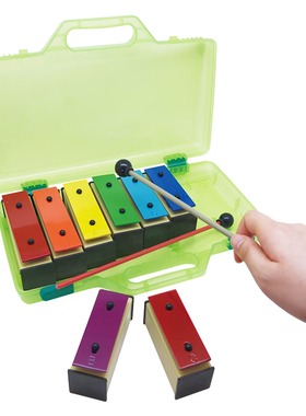 台湾奥尔夫八音音砖敲击打击乐器glockenspiel彩虹益智音乐玩具