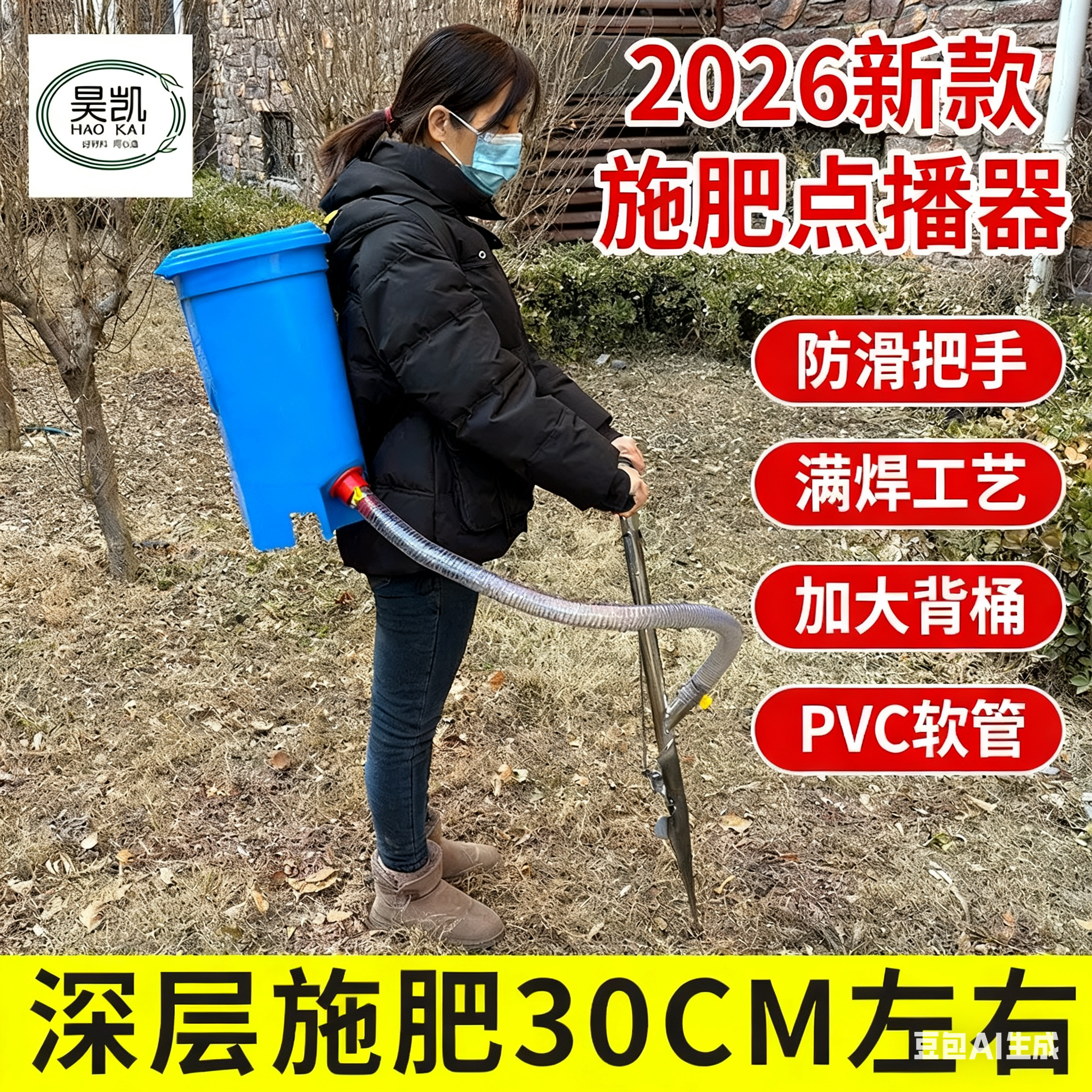 果树施肥器施肥神器播种器点播器化肥农用玉米蔬菜肥料入土施肥铲