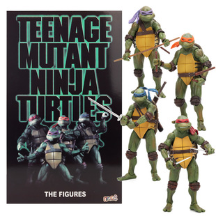 2018 限定版 NECA忍者神龟TMNT SDCC 7寸可动人偶模型手办 4款 套装