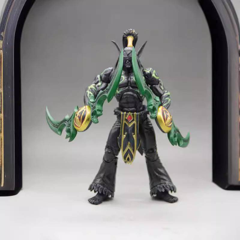 NECA 7寸 风暴英雄 魔兽世界 恶魔形态 黑色伊利丹 手办